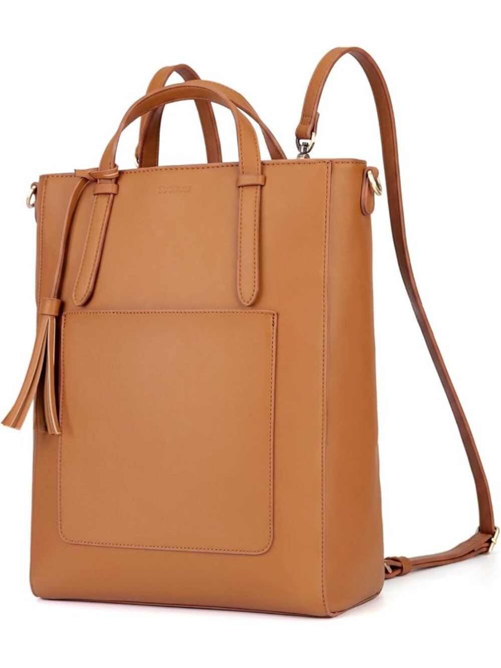 Stylish Vegan Leather Tote Bag & Convertible Backpack for Women